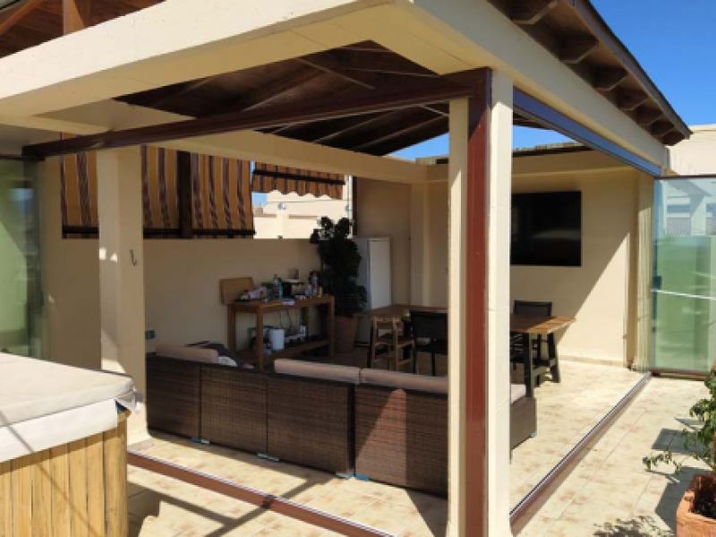 Techo fijo para pérgola