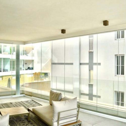 Cortina de cristal y cerramiento