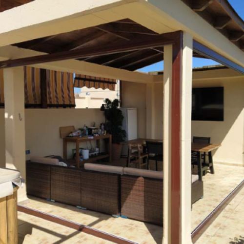 Techo fijo para pérgola