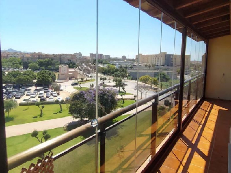 Techo con cerramiento exterior