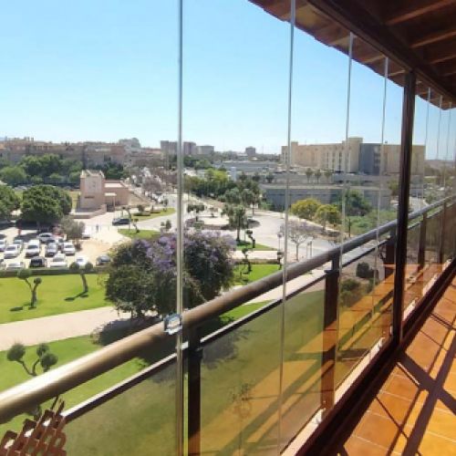 Techo con cerramiento exterior